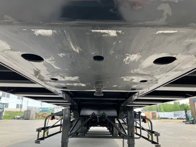 ☆予備検付(R7.7.10)☆ 50立米 未登録 フルハーフ 40FT3軸コンテナシャシ 未使用NEWエコロジーボックス リア片開式Lサイズ 後方水抜き穴 リーフサス の画像45