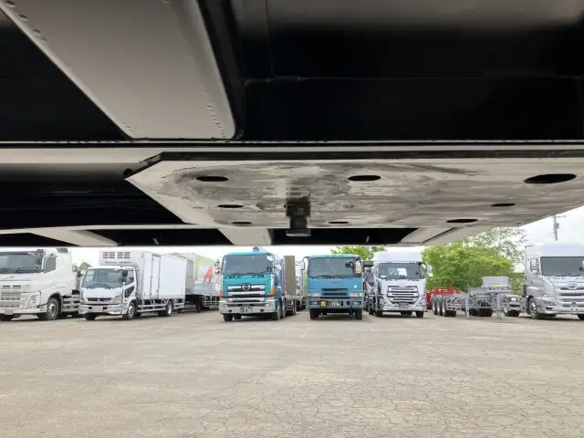 ☆予備検付(R7.7.10)☆ 50立米 未登録 フルハーフ 40FT3軸コンテナシャシ 未使用NEWエコロジーボックス リア片開式Lサイズ 後方水抜き穴 リーフサス の画像46