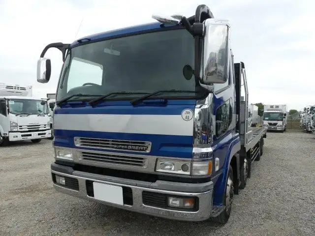 【神奈川県厚木市保管】平成16年 三菱 4軸セルフローダー リモコン 走行:435,000km 積載:12,700kg ミッション:7MTの画像1