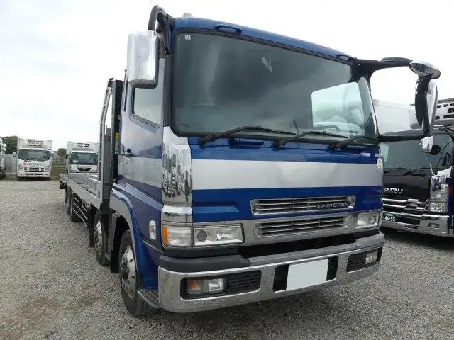 【神奈川県厚木市保管】平成16年 三菱 4軸セルフローダー リモコン 走行:435,000km 積載:12,700kg ミッション:7MTの画像3