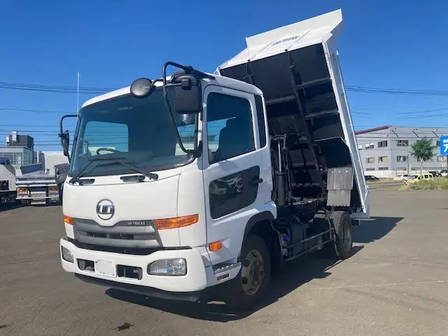 【キャビン  ボデー塗装済】車検=R8年7月迄  H26年 UDコンドル  4tダンプ  6MT  走行8.99万km  オートAC  手動コボレーン  新明和ボデーの画像16