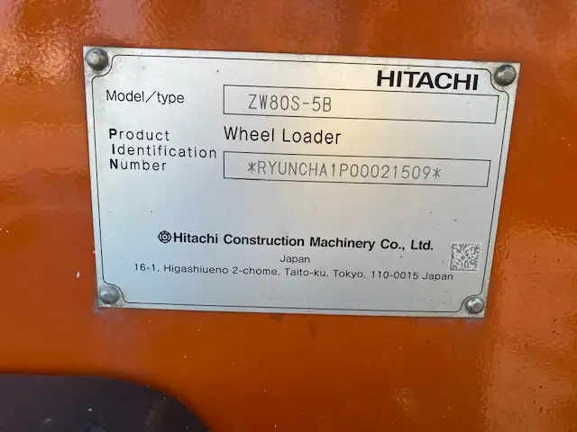 【車検:令和7年11月14日迄】令和3年 日立 ZW80 タイヤショベル アワー:1670h スパイクタイヤ  1,0㎥バケットの画像36