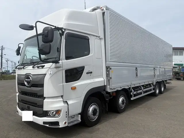 令和7年　日野　4軸低床ウィング　格納PG　ATの画像1