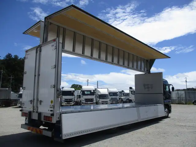 ★車検付R7.12.26迄★ 令和5年 三菱 3軸高床アルミウイング AT ハイルーフ メッキ アルミホイール 床鉄板 最大積載量;13,900kgの画像13