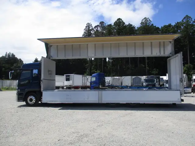 ★車検付R7.12.26迄★ 令和5年 三菱 3軸高床アルミウイング AT ハイルーフ メッキ アルミホイール 床鉄板 最大積載量;13,900kgの画像16