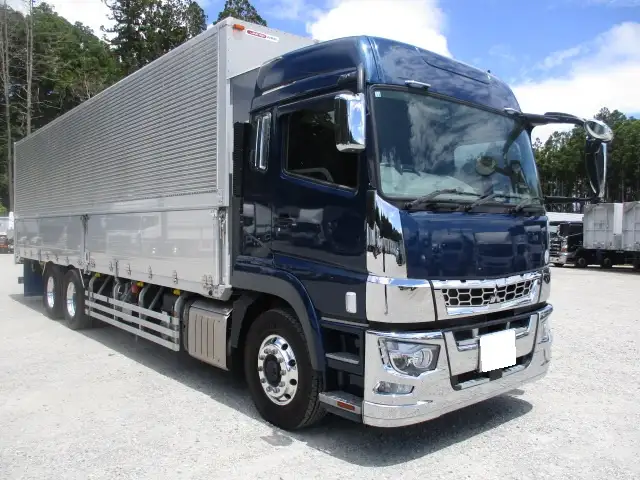 ★車検付R7.12.26迄★ 令和5年 三菱 3軸高床アルミウイング AT ハイルーフ メッキ アルミホイール 床鉄板 最大積載量;13,900kgの画像3