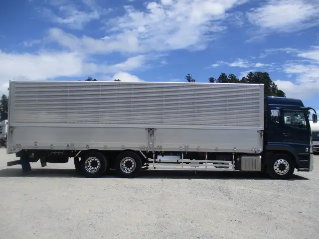 ★車検付R7.12.26迄★ 令和5年 三菱 3軸高床アルミウイング AT ハイルーフ メッキ アルミホイール 床鉄板 最大積載量;13,900kgの画像4