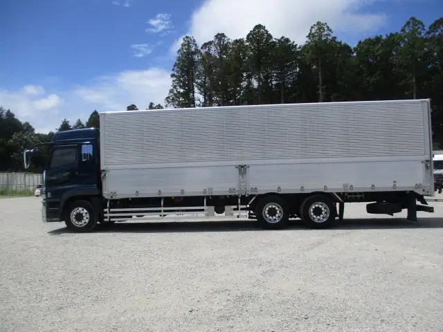 ★車検付R7.12.26迄★ 令和5年 三菱 3軸高床アルミウイング AT ハイルーフ メッキ アルミホイール 床鉄板 最大積載量;13,900kgの画像8