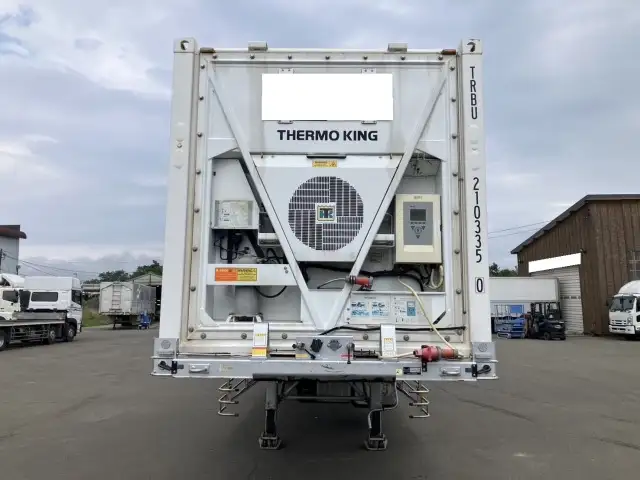 ☆車検付き(R8.8.28)☆ 令和3年 40FT2軸冷凍コンテナシャシSET エアサス(リフトアクスル付) ユニット:MAGNUM PLUS 発電機:サーモキング(SG-3000e) ジョロダー4列 キーストン 積載:24,000㎏ 第五輪8,900㎏以上の画像2
