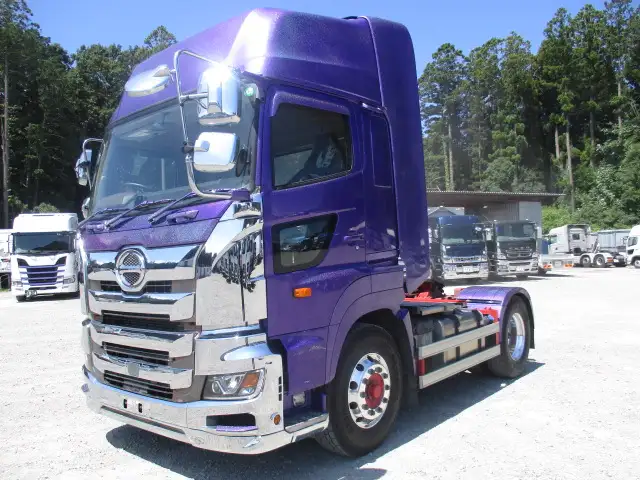 令和1年 日野 トラクタ D尺 ハイルーフ 450馬力 MT7 第五輪:11,500㎏ 距離:45万㎞の画像1