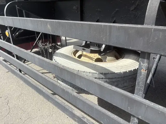 【車検=R8年9月迄】H13年フルハーフ  2軸ダンプトレーラー  ステンレス張  内寸＝830x220x63の画像11