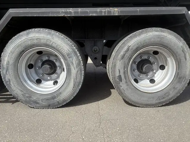 【車検=R8年9月迄】H13年フルハーフ  2軸ダンプトレーラー  ステンレス張  内寸＝830x220x63の画像13