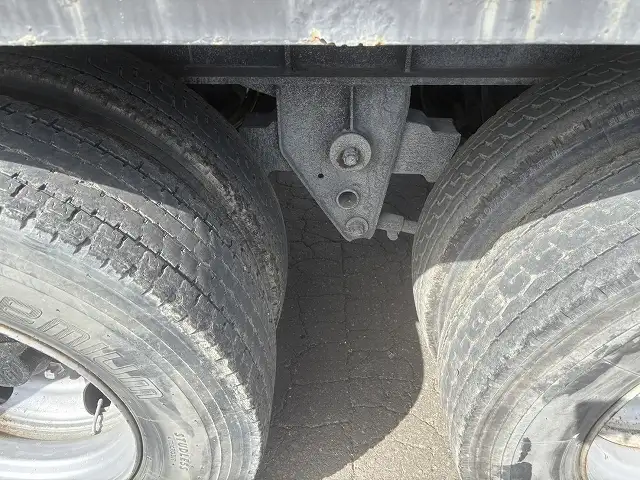 【車検=R8年9月迄】H13年フルハーフ  2軸ダンプトレーラー  ステンレス張  内寸＝830x220x63の画像14