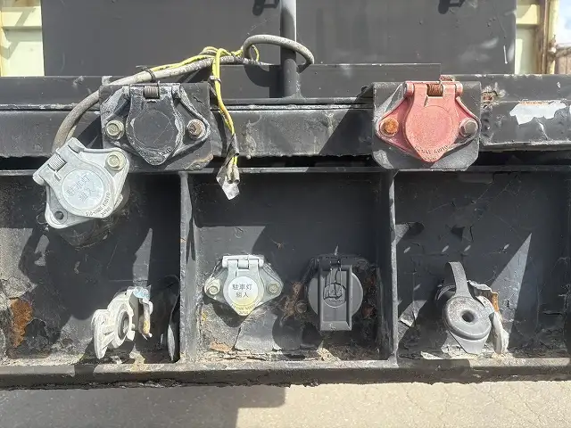 【車検=R8年9月迄】H13年フルハーフ  2軸ダンプトレーラー  ステンレス張  内寸＝830x220x63の画像25