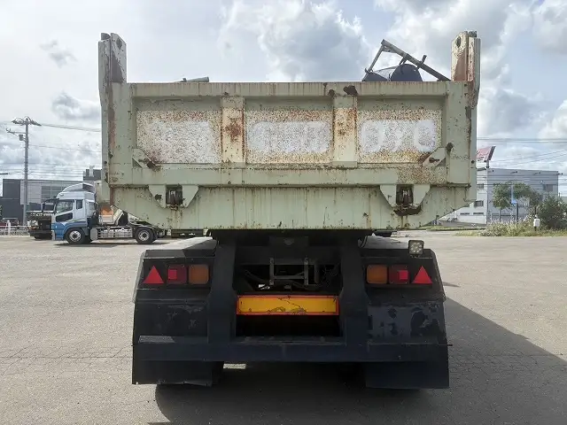 【車検=R8年9月迄】H13年フルハーフ  2軸ダンプトレーラー  ステンレス張  内寸＝830x220x63の画像6