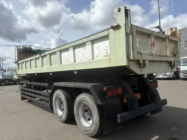 【車検=R8年9月迄】H13年フルハーフ  2軸ダンプトレーラー  ステンレス張  内寸＝830x220x63の画像7