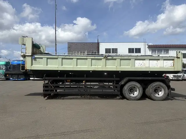 【車検=R8年9月迄】H13年フルハーフ  2軸ダンプトレーラー  ステンレス張  内寸＝830x220x63の画像8