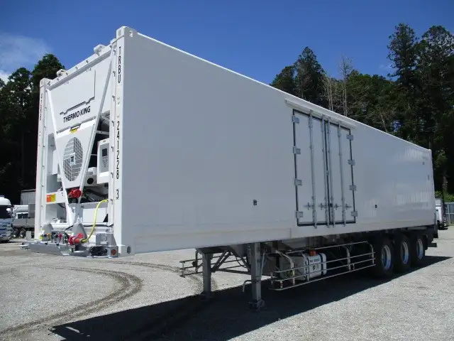 【関東保管】冷箱 新品未使用　令和7年　トレクス　40FT3軸冷凍コンテナシャシSET　ユニット：MAGNUM PLUS　発電機：SG3000（中古）　ジョロダー4列　キーストン　観音SD　リフトアクスル(後後軸残し)　積載：30,480㎏　第五輪：10,830㎏以上の画像1