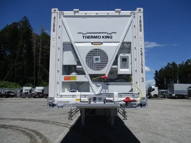 【関東保管】冷箱 新品未使用　令和7年　トレクス　40FT3軸冷凍コンテナシャシSET　ユニット：MAGNUM PLUS　発電機：SG3000（中古）　ジョロダー4列　キーストン　観音SD　リフトアクスル(後後軸残し)　積載：30,480㎏　第五輪：10,830㎏以上の画像2