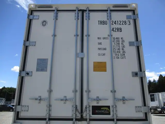 【関東保管】冷箱 新品未使用　令和7年　トレクス　40FT3軸冷凍コンテナシャシSET　ユニット：MAGNUM PLUS　発電機：SG3000（中古）　ジョロダー4列　キーストン　観音SD　リフトアクスル(後後軸残し)　積載：30,480㎏　第五輪：10,830㎏以上の画像42