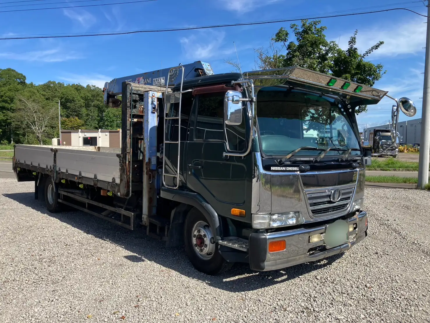 格安!平成13年 ニッサンディーゼル 増トンセルフクレーン 6メーターワイド 車検切れナンバー付きの画像7