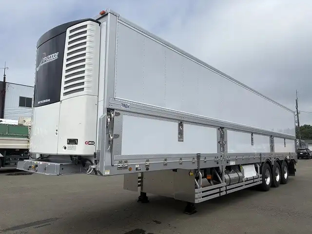 未使用車!車検付! 令和6年 トレクス 13m3軸冷凍ウィングトレーラー スーパーシングル エアサス(リフトアクスル中軸残し) 積載:24,300㎏の画像1