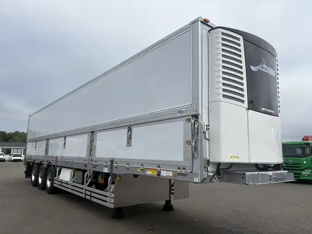 未使用車!車検付! 令和6年 トレクス 13m3軸冷凍ウィングトレーラー スーパーシングル エアサス(リフトアクスル中軸残し) 積載:24,300㎏の画像3