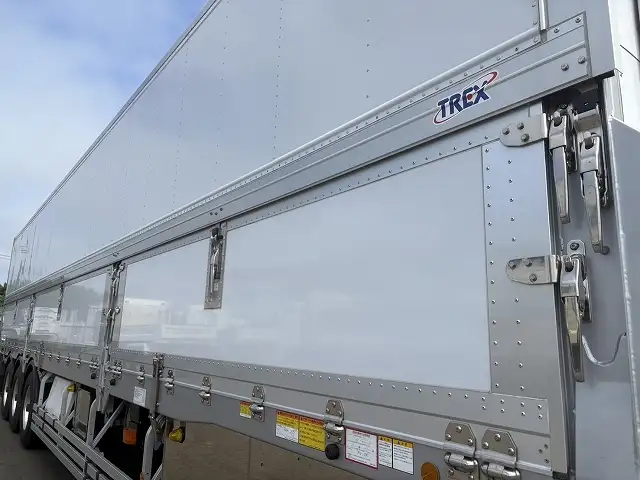 未使用車!車検付! 令和6年 トレクス 13m3軸冷凍ウィングトレーラー スーパーシングル エアサス(リフトアクスル中軸残し) 積載:24,300㎏の画像32