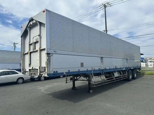 【愛知県豊橋市保管】平成26年 トレクス 13m2軸ウィングトレーラー 積載:20,200㎏ エアサス(リフトアクスル)第五輪荷重:9,430㎏以上の画像1