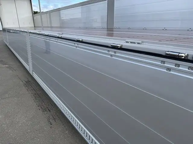 車検付き:令和8年9月21日 シングル引き可能 フルハーフ 14m3軸ウイングトレーラー 門口・蝶番ステンレス 中軸残しリフトアクスル 積載:26,100kg 第五輪荷重:11,150kg以上の画像8