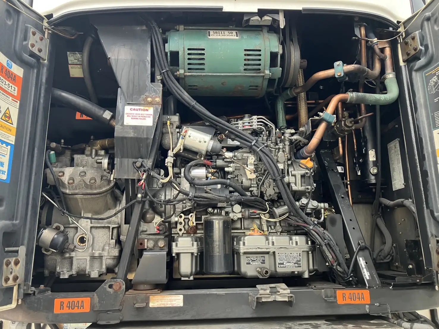 長期車検付（R8.7.24）平成21年　フルハーフ　13m2軸冷凍ウイングトレーラ　エアサス　積載：17,600kgの画像26