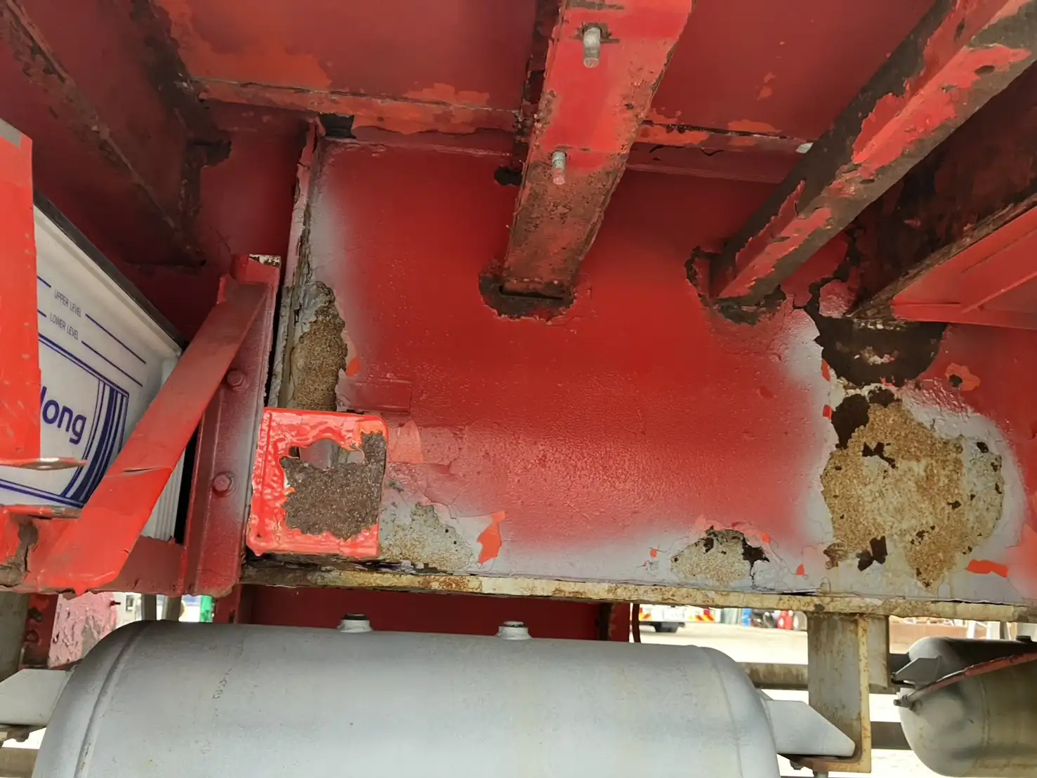 長期車検付（R8.7.24）平成21年　フルハーフ　13m2軸冷凍ウイングトレーラ　エアサス　積載：17,600kgの画像8