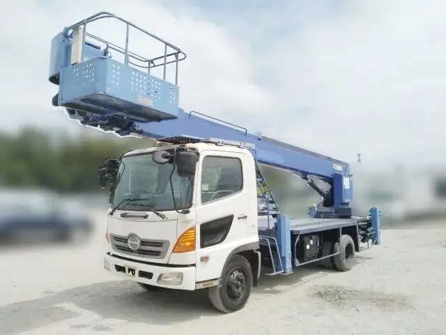 【千葉県柏市保管】平成19年 レンジャー 高所作業車 タダノ 地上高27m 全旋回 鉄バケット3,932h   の画像1