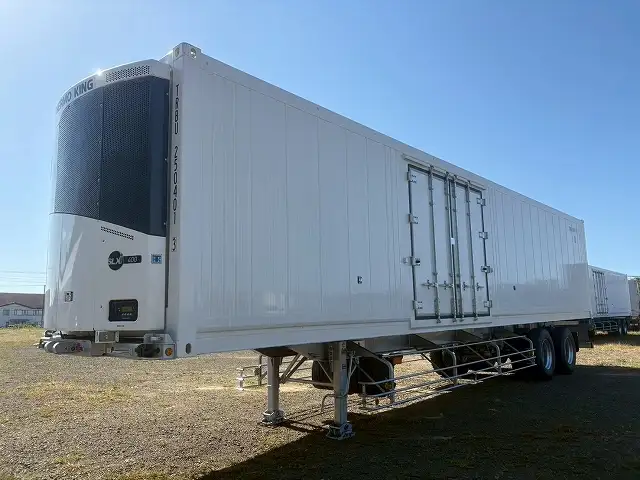 新品!未使用車! ☆車検付き(R8.9.25)☆ 令和7年 トレクス 40FT2軸冷凍コンテナSET サイド観音扉 冷凍機SLXi400(縦型) 樹脂燃料タンクの画像1