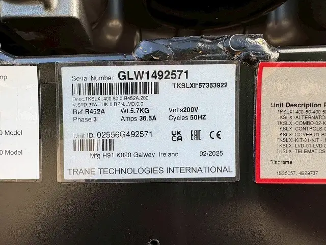 新品!未使用車! ☆車検付き(R8.9.25)☆ 令和7年 トレクス 40FT2軸冷凍コンテナSET サイド観音扉 冷凍機SLXi400(縦型) 樹脂燃料タンクの画像52