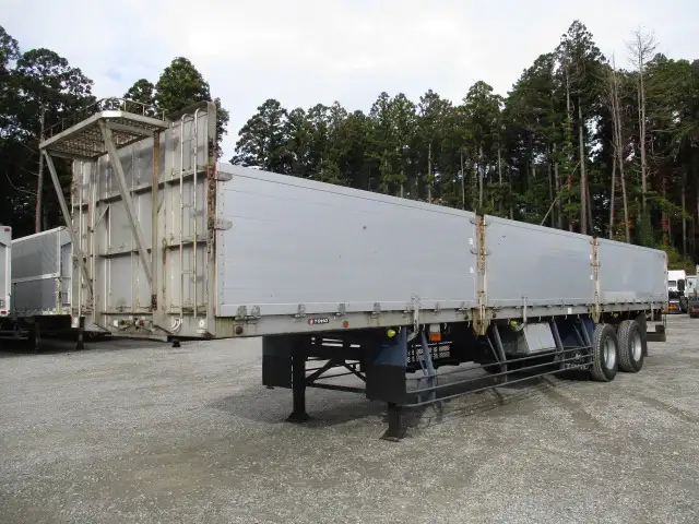 車検付(R8.5)平成27年 東邦 アオリ付トレーラー 2軸リーフサス 積載:21,200㎏ 第五輪:9,100㎏以上の画像1