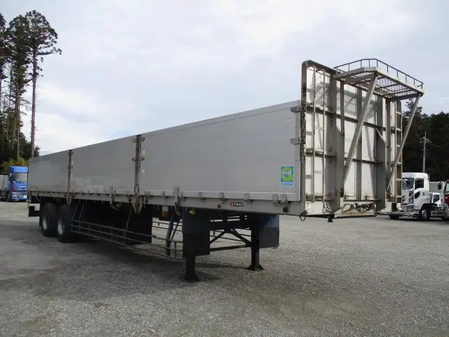 車検付(R8.5)平成27年 東邦 アオリ付トレーラー 2軸リーフサス 積載:21,200㎏ 第五輪:9,100㎏以上の画像3