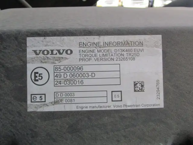 ナンバー付　令和4年　ボルボ　トラクタ　ハイルーフ　リアエアサス　デフロック付　AT　460馬力　第五輪：11,500㎏　距離：34万㎞の画像54