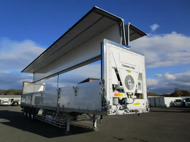 登録済み未使用車　車検：令和8年9月28日迄　令和7年式　フルハーフ　14m3軸冷凍ウイングトレーラー　スーパーシングル　リフトアクスル後軸残し　積載：24,000kg　第五輪：10,980kgの画像32