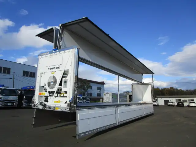 登録済み未使用車　車検：令和8年9月28日迄　令和7年式　フルハーフ　14m3軸冷凍ウイングトレーラー　スーパーシングル　リフトアクスル後軸残し　積載：24,000kg　第五輪：10,980kgの画像35