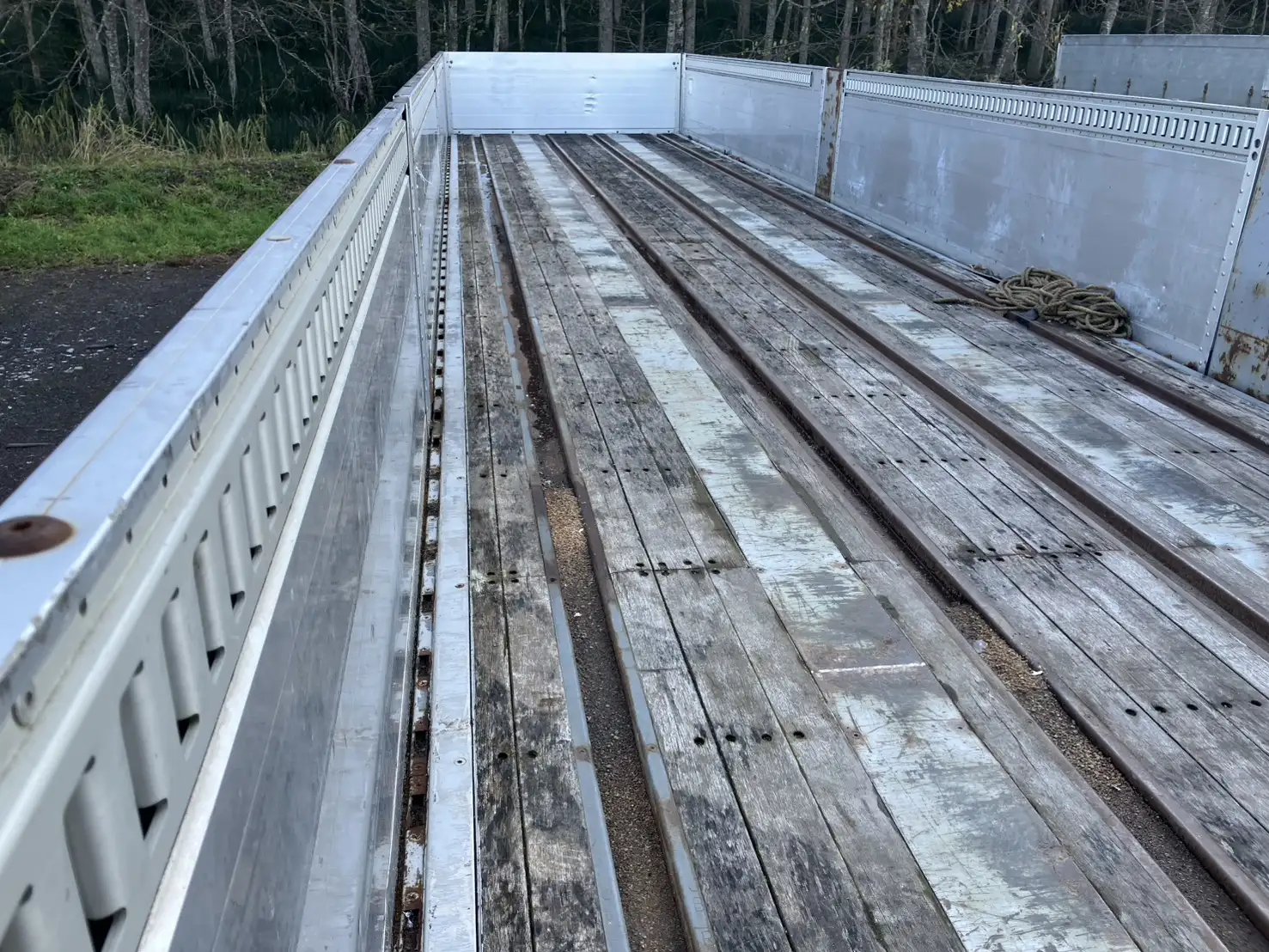 【委託販売車両】平成19年　フルハーフ　13m2軸アオリ付きトレーラ　車検付　エアサス　ジョロダー4列の画像20