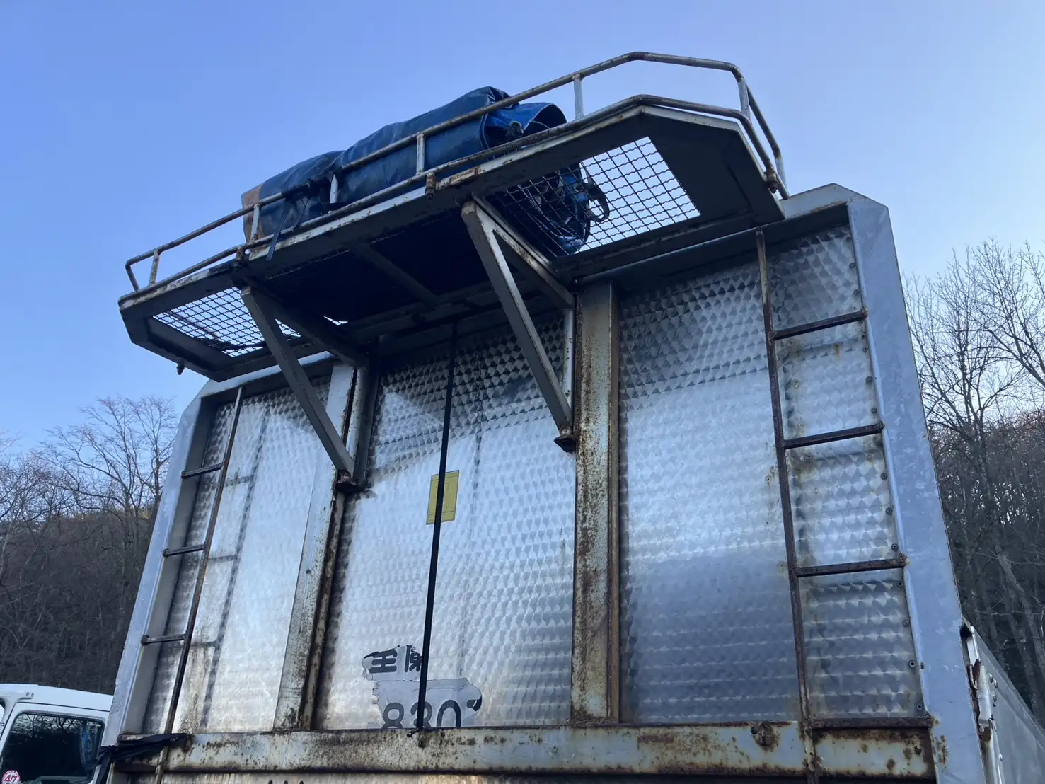 【委託販売車両】平成19年　フルハーフ　13m2軸アオリ付きトレーラ　車検付　エアサス　ジョロダー4列の画像7