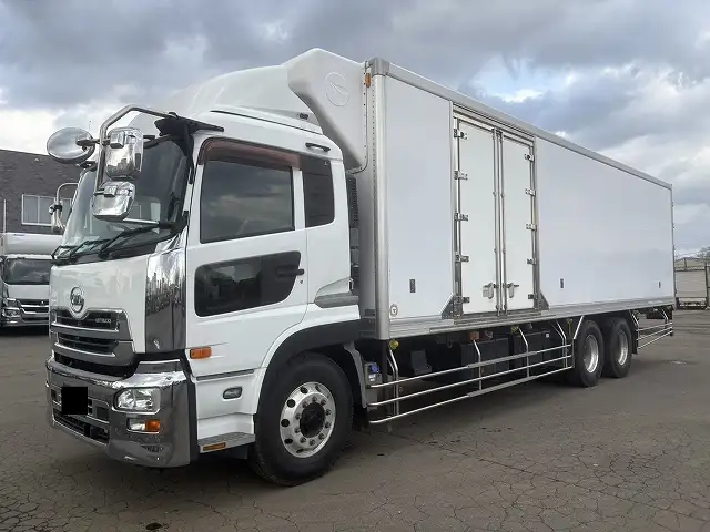 【継続車検取得中】平成25年　UD　大型冷凍車　積載：13,200㎏　距離：43,8万㎞　2エバ　冷凍機：菱重（TU100SA multi）-35℃設定の画像1