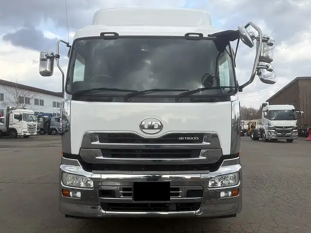 【継続車検取得中】平成25年　UD　大型冷凍車　積載：13,200㎏　距離：43,8万㎞　2エバ　冷凍機：菱重（TU100SA multi）-35℃設定の画像2