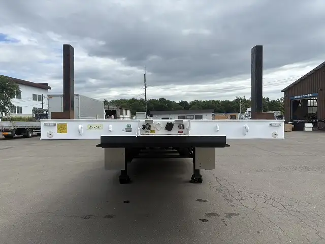 車検:令和8年2月25日 積載:29.1t フルハーフ 12m3軸フラットトレーラー スーパーシングル リフトアクスルの画像2