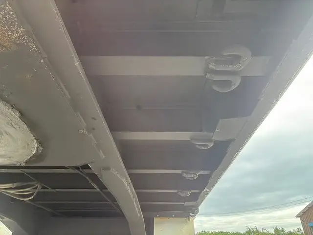 車検:令和8年2月25日 積載:29.1t フルハーフ 12m3軸フラットトレーラー スーパーシングル リフトアクスルの画像32