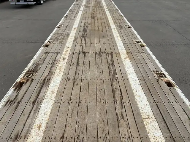 車検:令和8年2月25日 積載:29.1t フルハーフ 12m3軸フラットトレーラー スーパーシングル リフトアクスルの画像34