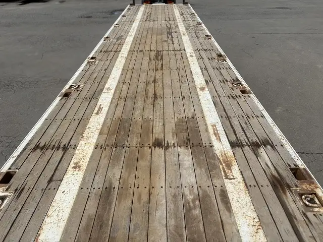 車検:令和8年2月25日 積載:29.1t フルハーフ 12m3軸フラットトレーラー スーパーシングル リフトアクスルの画像35