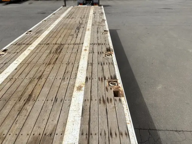 車検:令和8年2月25日 積載:29.1t フルハーフ 12m3軸フラットトレーラー スーパーシングル リフトアクスルの画像36