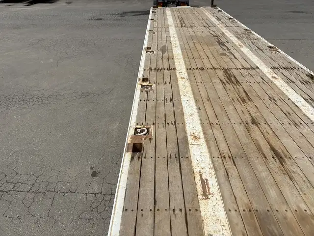 車検:令和8年2月25日 積載:29.1t フルハーフ 12m3軸フラットトレーラー スーパーシングル リフトアクスルの画像37